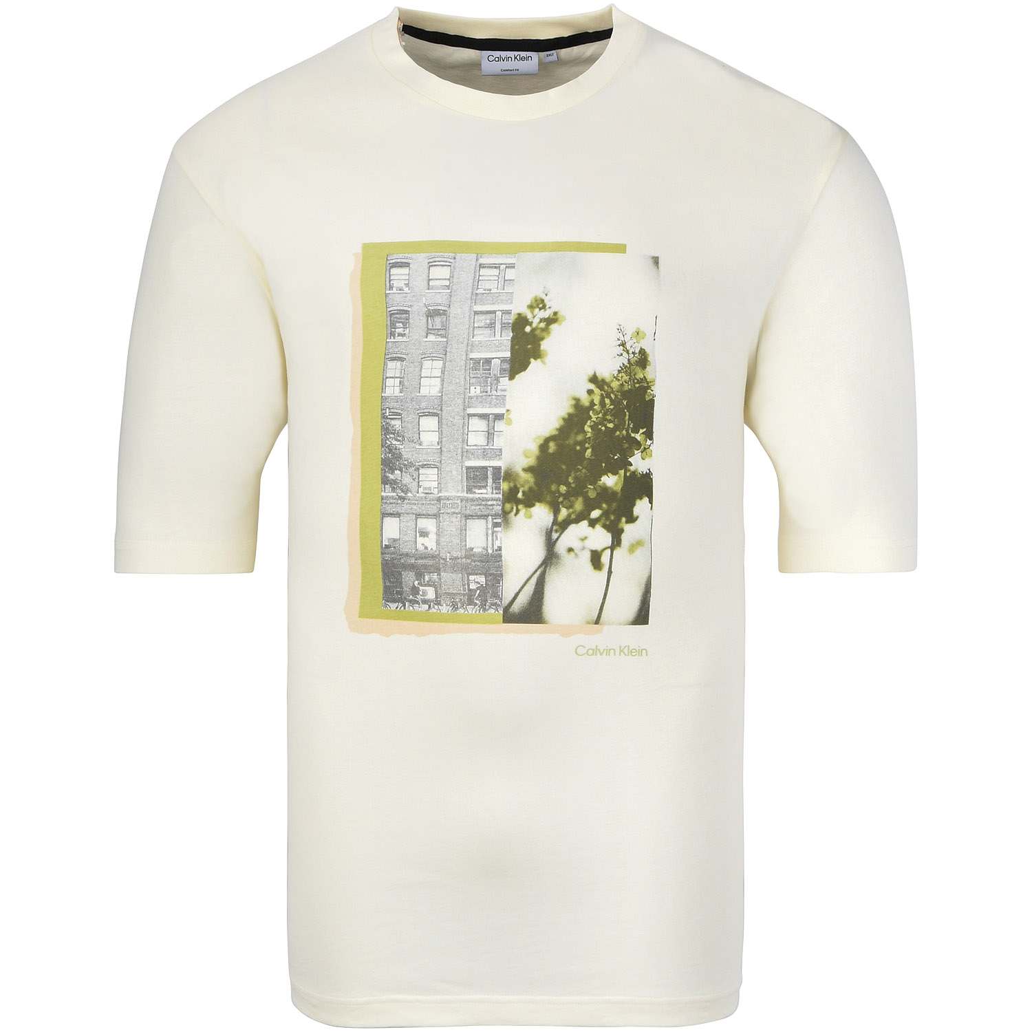 T-Shirt CALVIN Herrenmode kaufen KLEIN beige in Übergrößen