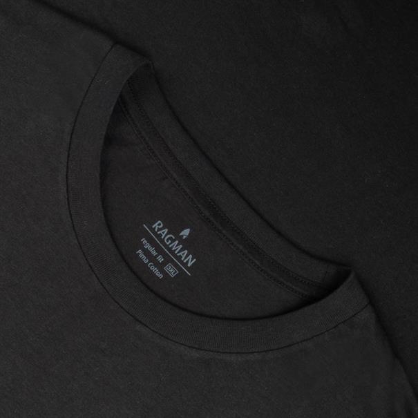 T-Shirt, Doppelpack kaufen Übergrößen Herrenmode RAGMAN in schwarz