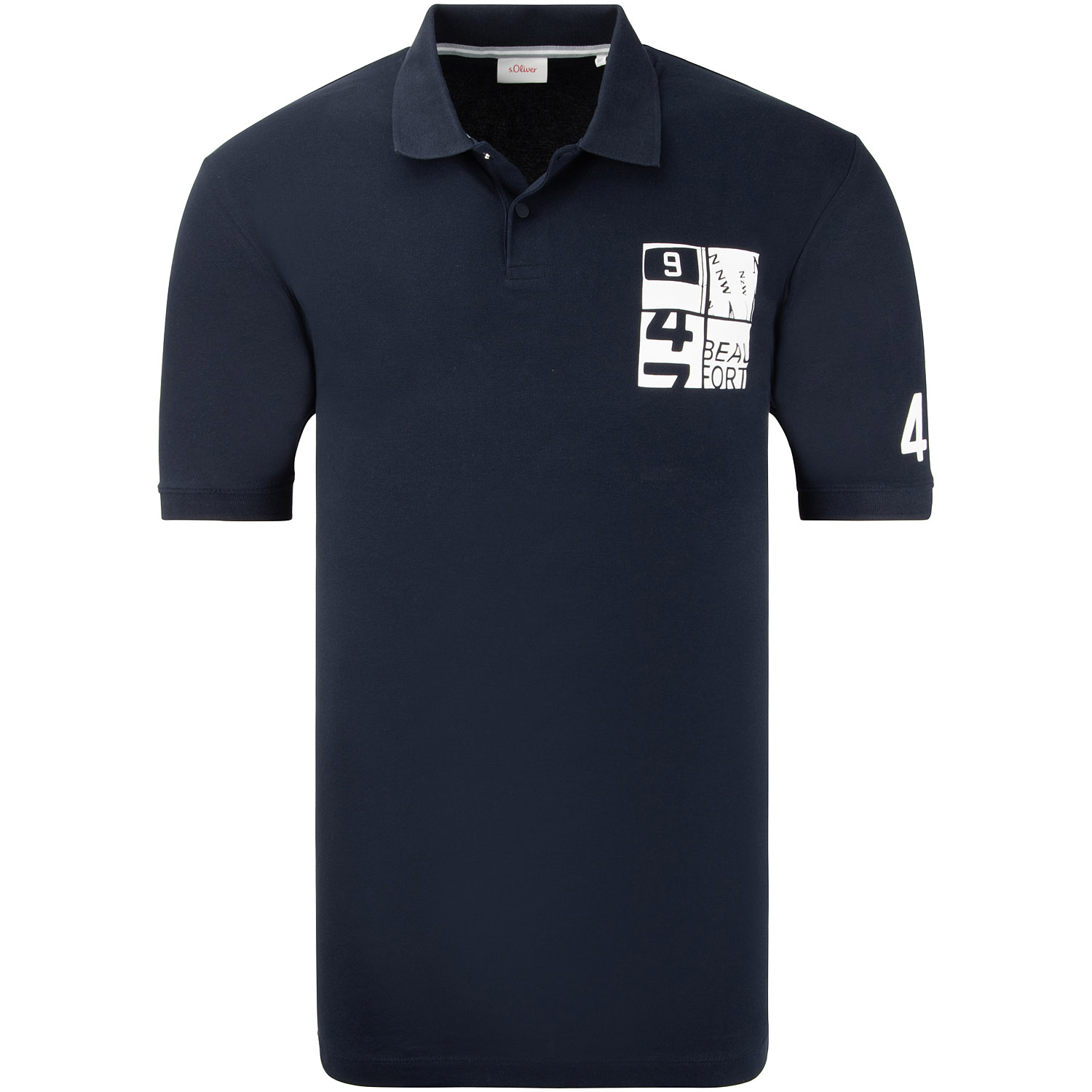 dunkelblau - in Poloshirt Übergrößen lang kaufen Herrenmode S.OLIVER EXTRA