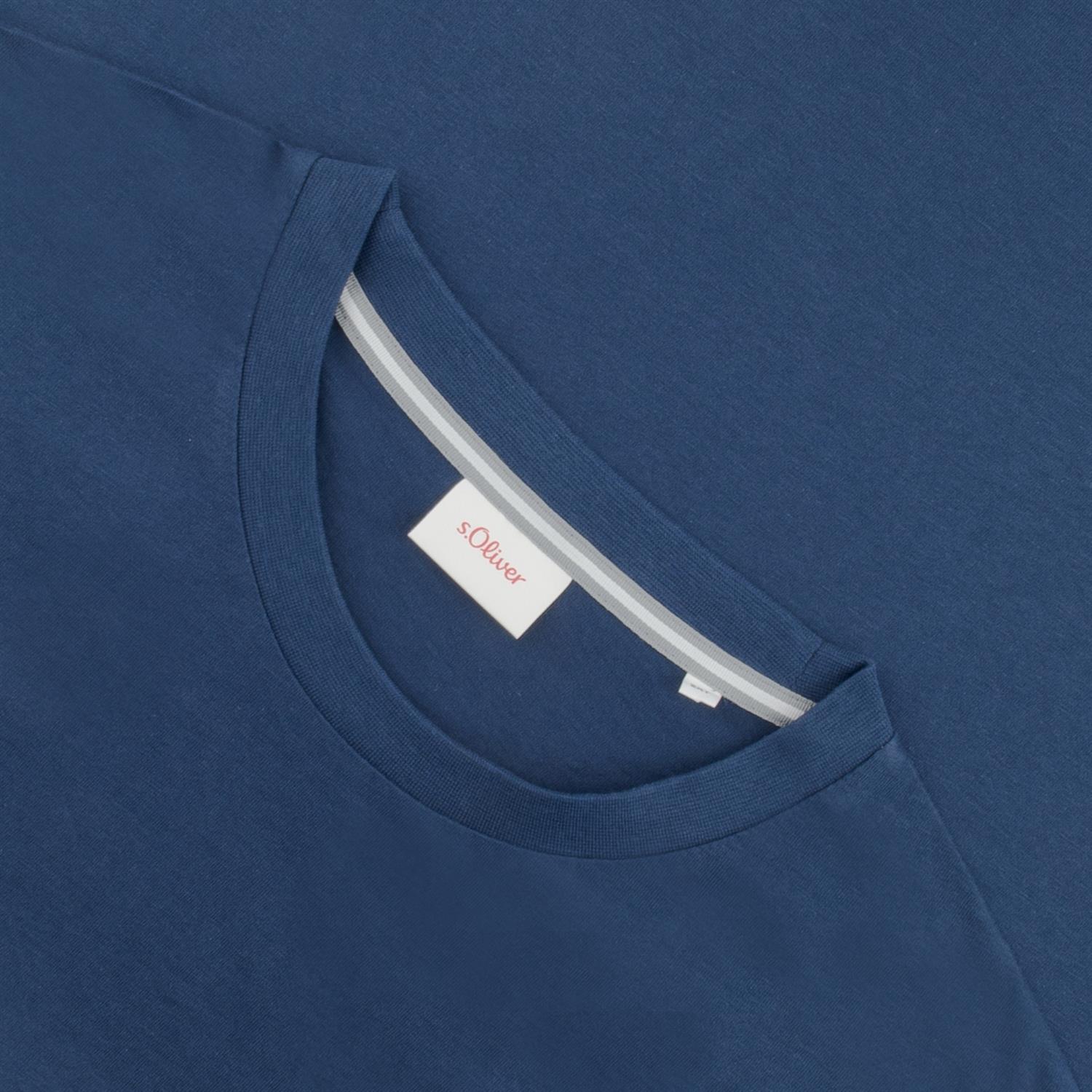 S.OLIVER T-Shirt - Übergrößen Herrenmode EXTRA in kaufen blau lang