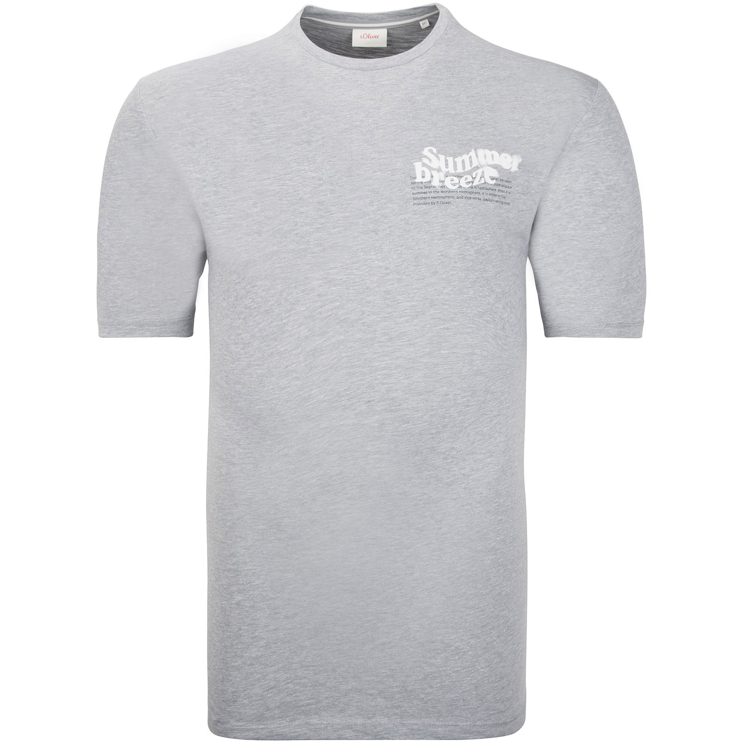 T-Shirt S.OLIVER Herrenmode - EXTRA lang in kaufen grau Übergrößen