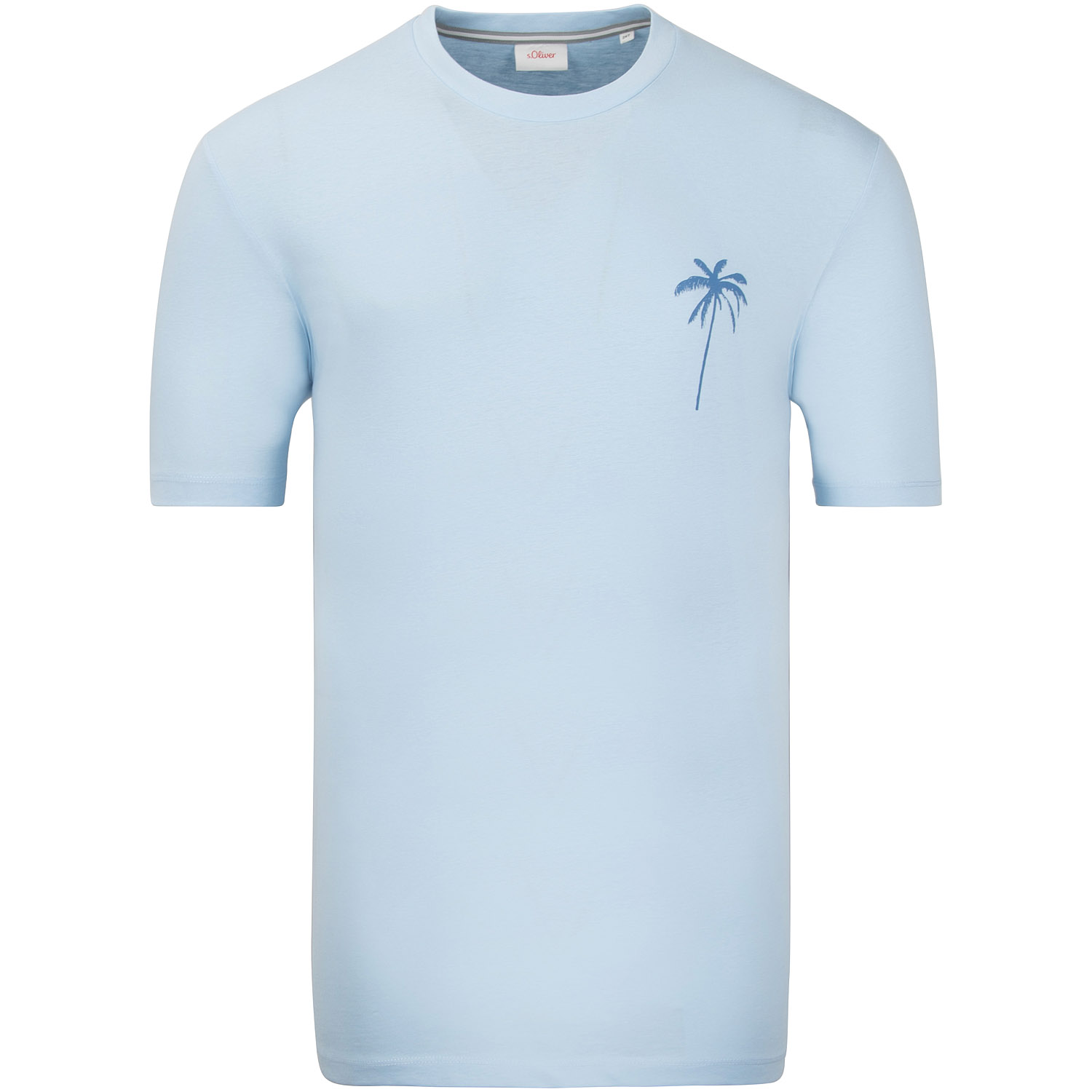 S.OLIVER T-Shirt - EXTRA kaufen Übergrößen Herrenmode lang in hellblau