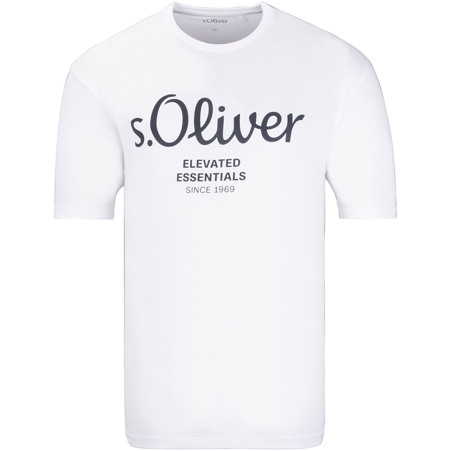 S.OLIVER T-Shirt weiß Herrenmode Übergrößen kaufen in