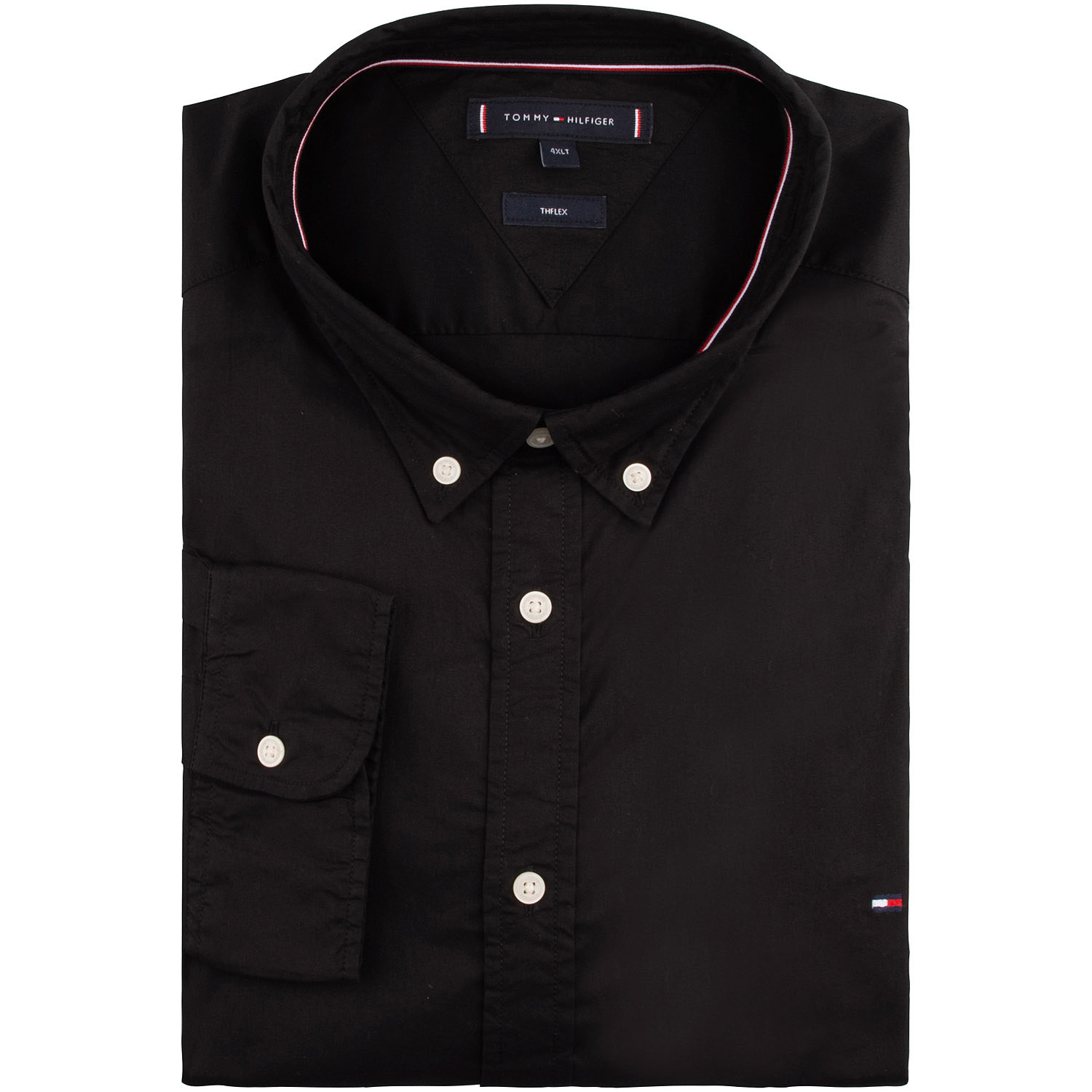 Black tommy hilfiger button up online